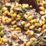 Slow Cooker Creamy Beef Stroganoff