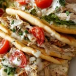 Slow Cooker Greek Chicken Gyros