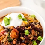Hearty Slow Cooker Ground Turkey Chili