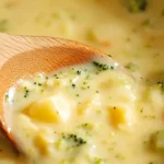 Creamy Broccoli Potato Cheese Soup