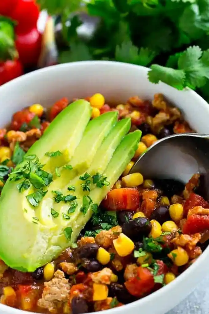 Slow Cooker Southwest Turkey Chili