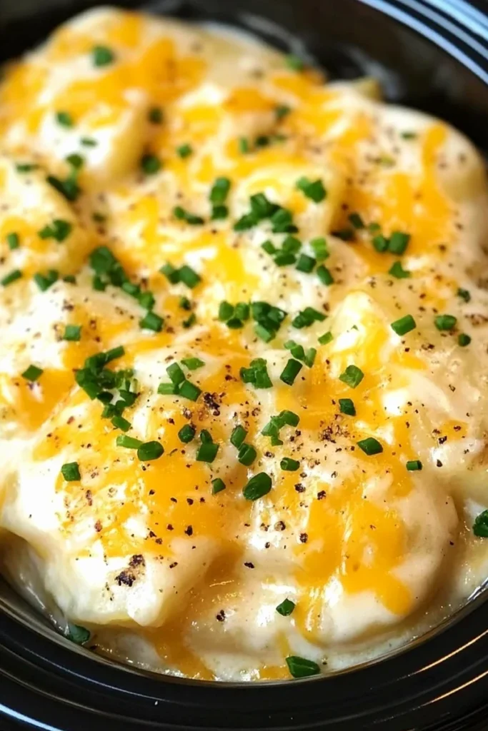 Slow-Cooked Creamy Scalloped Potatoes