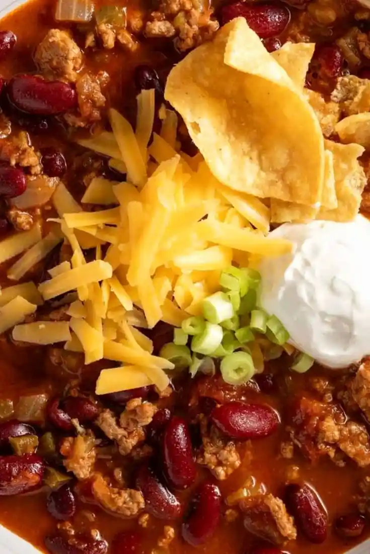 Hearty Slow Cooker Turkey Chili