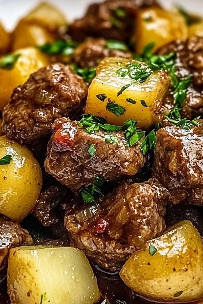 Slow Cooker Garlic Butter Beef Bites & Potatoes: An Amazing Ultimate Recipe
