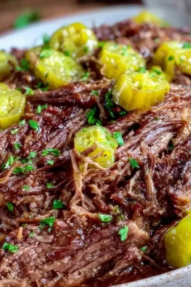 Tender Mississippi Pot Roast with Zesty Pepperoncini Peppers