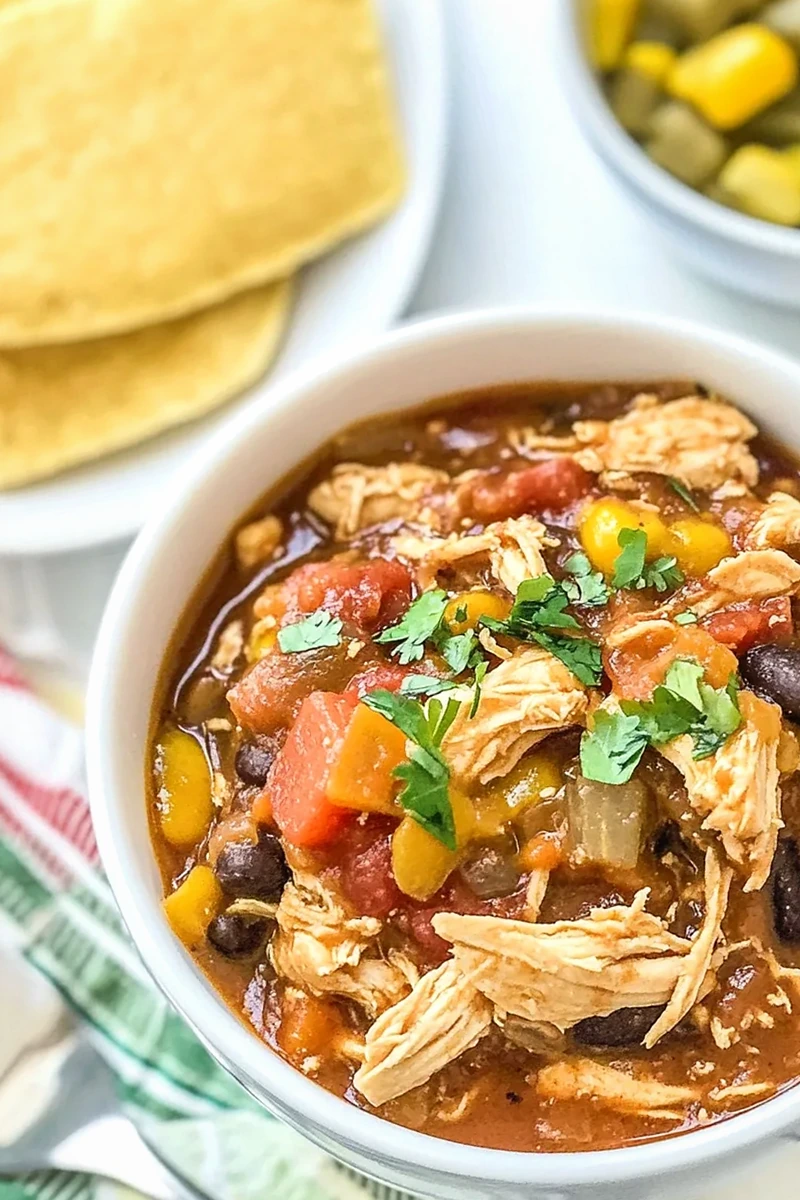 The BEST Slow Cooker Chicken Chili